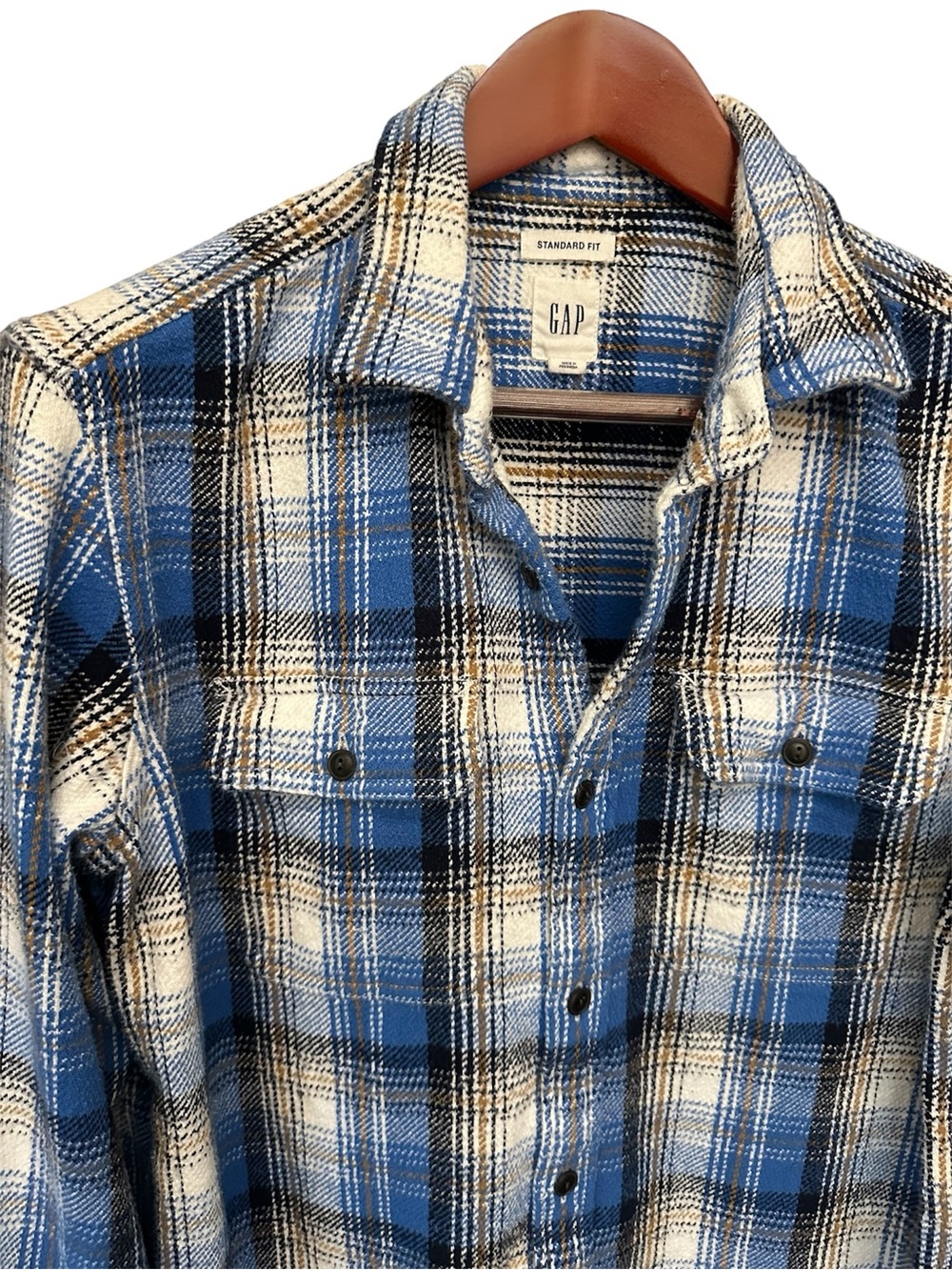 GAP Flannel Plaid Shirt M